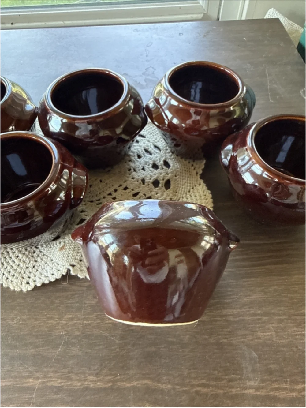 1950s Vintage 7- H. J. Heinz McCoy Bean Pots - CLEAN! - USA Stamp/Hallmark